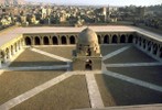 A general view of the mosque with the courtyard and porticos