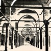 View of the prayer hall of the Mosque of Amru in Fustat.