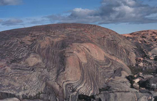 Folds near Nunavut, Canada.