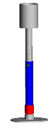 CAD model of the Spring Loaded Bed Lifter/Loft.