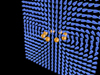 Magnetic Field of Eight Charges Moving in a Circle.