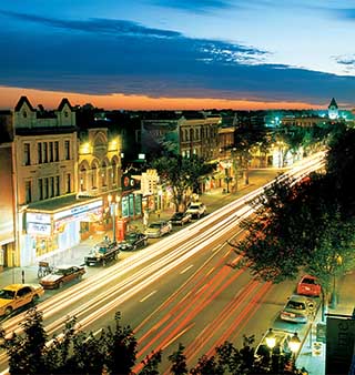 A photo of downtown Edmonton, Alberta, Canada..